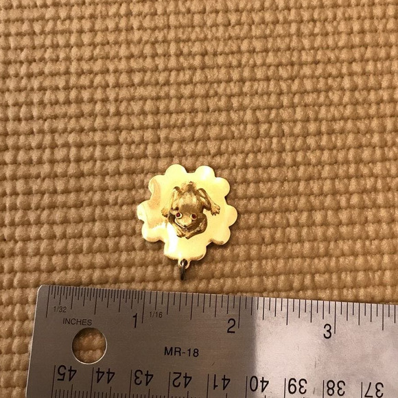 Vintage Hobco Frog Pendant Charm House of Borvani on Lilli Pad - Picture 4 of 4